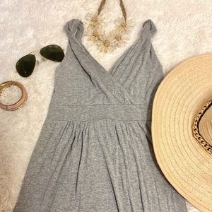 🔥free/ purchase - Grey Maxi Summer Dress